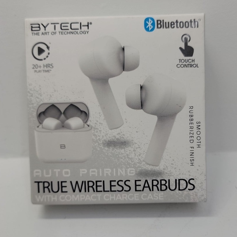 BYTECH Auto Pairing True Wireless earbuds With Compact Charge Case